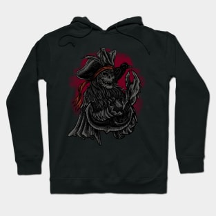 Skull pirate with claw hands crab crow friends Hoodie